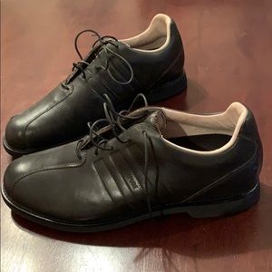 Men's black adiPURE shoes worn once